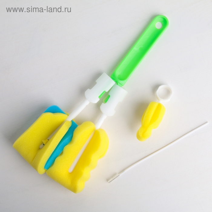 Набор ёршиков для посуды, 4 шт, цвет МИКС Набор ёршиков для посуды, 4 шт, цвет МИКС