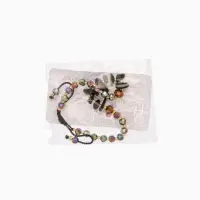 Браслет, длина 16 см, цв. разноцветный, перламутр