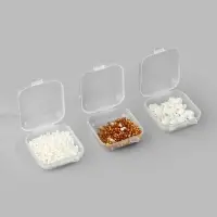 Коробочка для мелочей 3,5*3,5*1,8см (наб 30шт цена за наб) пластик прозрачн