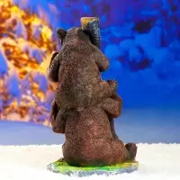 Садовая фигура из полистоуна &laquo;Медведь с табличкой&raquo;, 34&times;30&times;55 см
