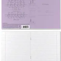 Тетрадь 12 листов, ErichKrause Visio, косая линия, 60 г/м&sup2;, обложка мелованный картон, фиолетовый, блок офсет