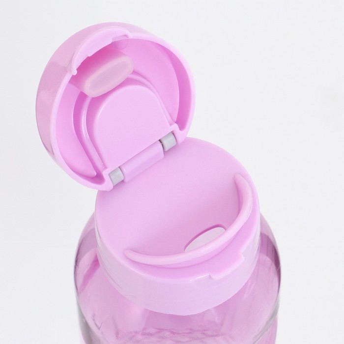 Бутылка для воды спортивная, 650 мл,  Бутылка для воды спортивная, 650 мл, "Флорес", 4.7 х 22 х 7 см, микс