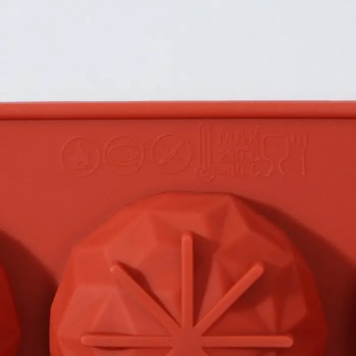 Форма для выпечки Доляна «Кристалл», силикон, 12 ячеек, 29×17×2,2 см, d=4,5 см, цвет коричневый