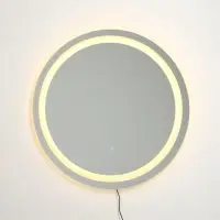 Зеркало интерьерное настенное, с подсветкой, с сенсорной кнопкой, 60&times;60 см