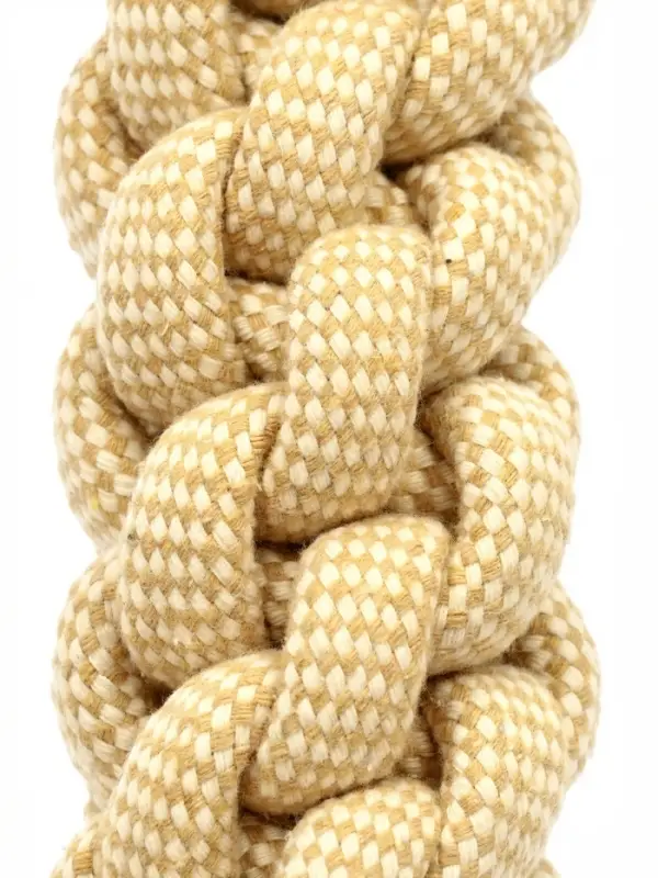 Игрушка для собак канатная, до 30 см, до 150 г, плетеная с ручкой