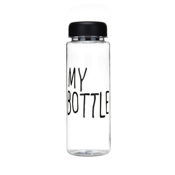 Бутылка для воды My bottle, 500 мл, 19.5 х 6.5 см, чёрная Бутылка для воды My bottle, 500 мл, 19.5 х 6.5 см, чёрная