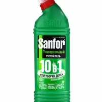 Чистящее средство Sanfor &laquo;Зеленое яблоко&raquo;, антимикробный, гель, универсальное, 750 мл