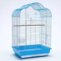 Клетка для птиц Bd-3/1o, раскрывающаяся крыша, 47,5 х 37 х 70 см, (фасовка 6 шт) голубая