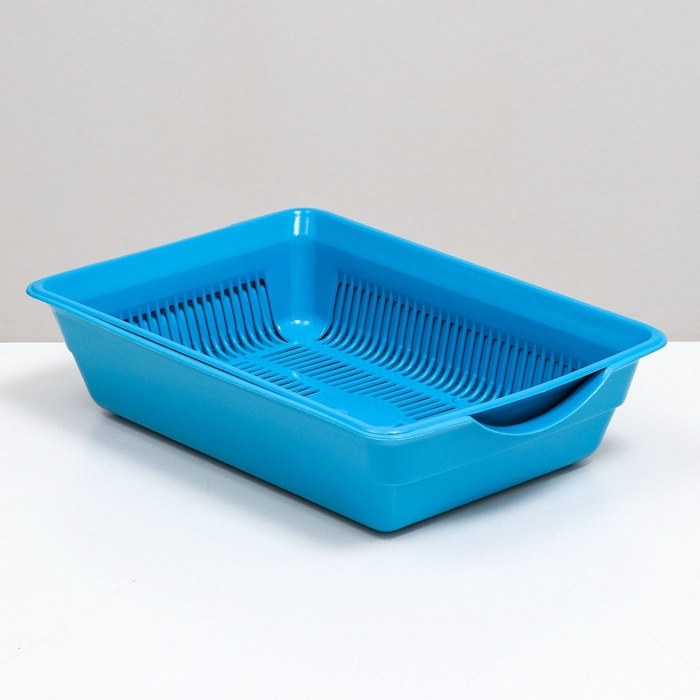 Туалет глубокий с сеткой 36 х 25 х 9 см, голубой Туалет глубокий с сеткой 36 х 25 х 9 см, голубой