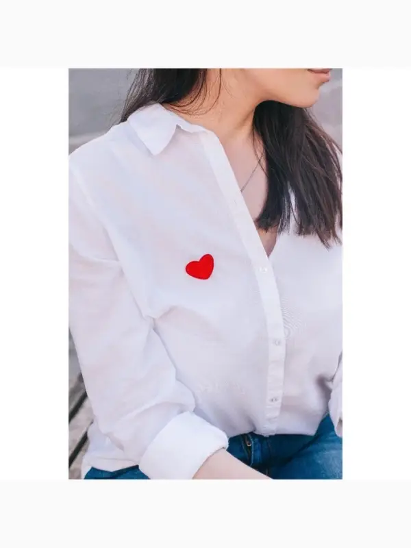 Термоаппликация &laquo;Сердце&raquo;, 3&times;3 см, красная