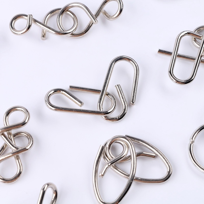 УЦЕНКА Металлическая головоломка 30 шт "Пушистый"