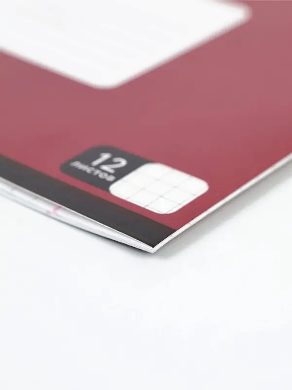 Тетрадь 12 листов в клетку "Герб", 5 видов