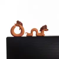 Мини - фигурка на монитор &laquo;Таксы-гусенички&raquo;, набор 2 шт., 2.5&times;7&times;2.5 см