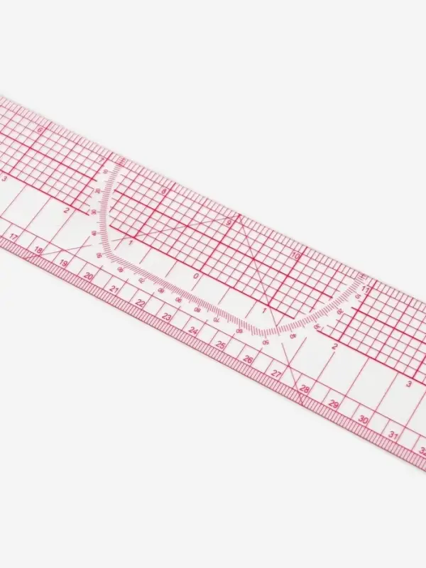Линейка для квилтинга и пэчворка, 45&times;5 см, s=0.5 мм, прозрачный