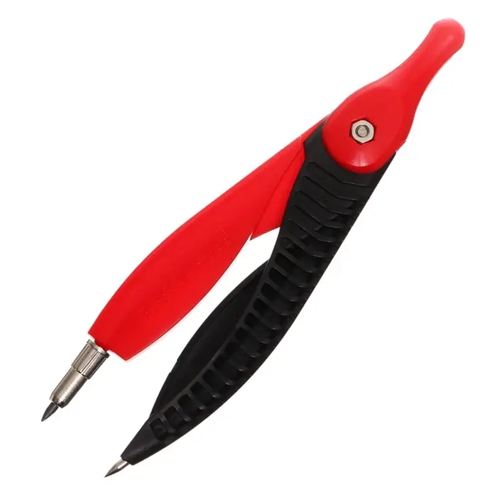 Циркуль пластиковый ErichKrause. Classic, 122 мм, PVC чехол, МИКС