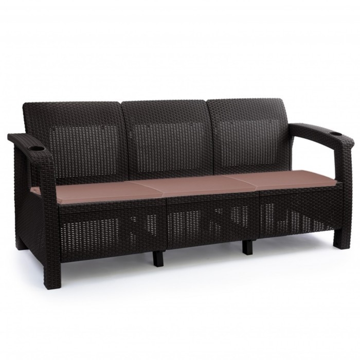 Подушка для дивана Альтернатива 53.5 х 49 х 5 см, оксфорд 420, коричневая Подушка для дивана Альтернатива 53.5 х 49 х 5 см, оксфорд 420, коричневая