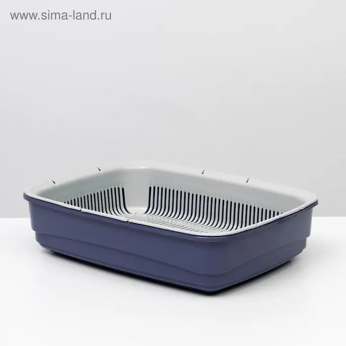 Лоток большой с сеткой Atlantis &laquo;Стандарт&raquo;, 42&times;31&times;10 см, фиолетовый