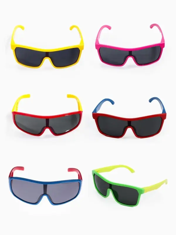 Очки солнцезащитные детские &laquo;OneSun. Маска&raquo;, uv 400, оправа микс, линза сплошная тёмная