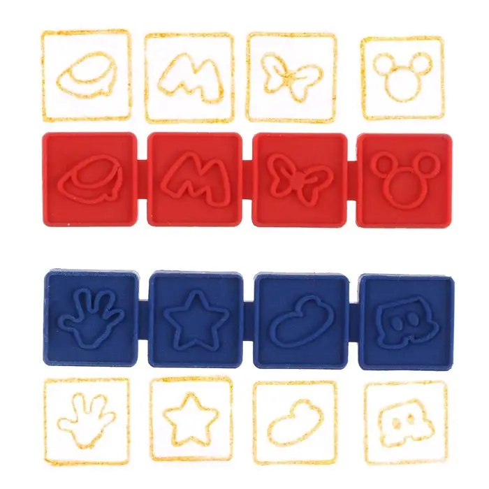 Печать цветная «Рисунки», набор 12 шт., штемпельная подушка, МИКС