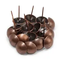 Гвозди ТУНДРА, декоративные, обивочные, 25&times;39 мм, медь, 100 шт.