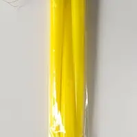 Набор свечей античных 25 см, 3 шт., 58 г, 7 ч, жёлтый