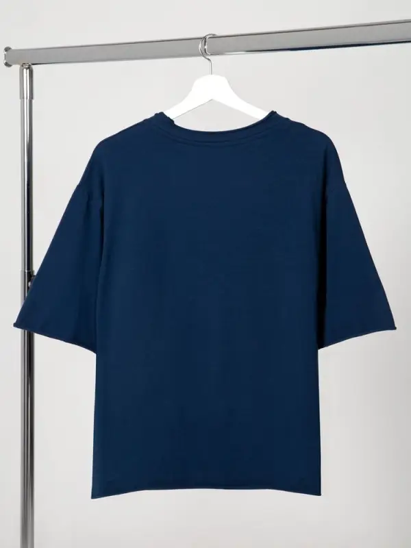 Футболка оверсайз Vozduh 2.0, темно-синяя, размер XS/S Футболка оверсайз Vozduh 2.0, темно-синяя, размер XS/S