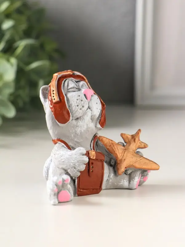 Фигурка полистоун &laquo;Кот летчик&raquo;, 6.3&times;8.7&times;7.5 см