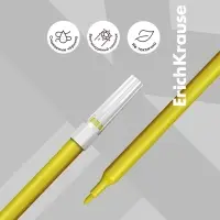 Фломастеры 12 цветов ErichKrause Basic, на водной основ, вентилируемый колпачок