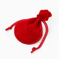 Набор мешочков бархатных 100 шт., 7&times;9 см, красный