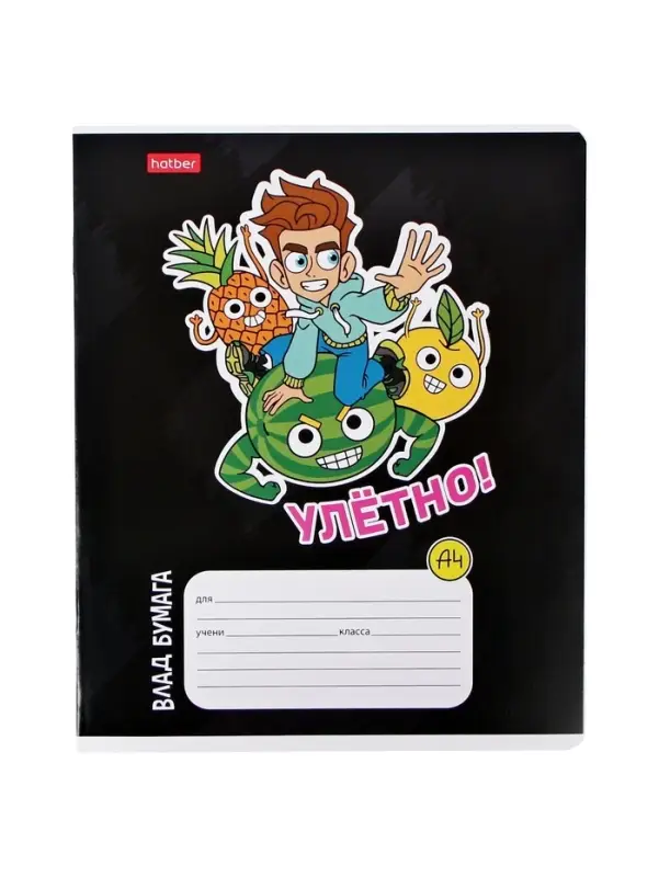 Тетрадь 12 листов в клетку Calligrata &laquo;Влад А4&raquo;, обложка мелованный картон, МИКС