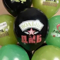 Воздушные шары латексные 12" &laquo;Дембель&raquo;, набор 25 шт.