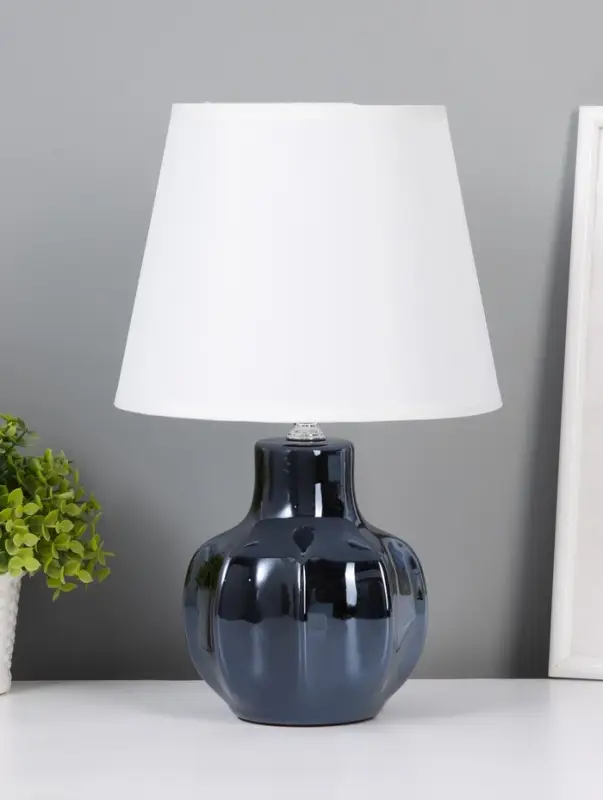 Лампа настольная E27 40Вт "Гранат" тёмный перламутр 20х20х32,5 см