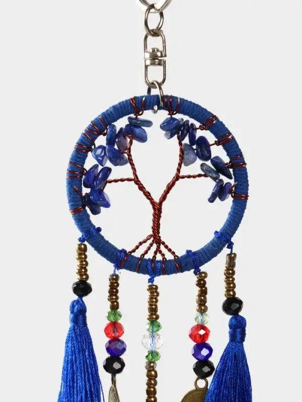 Брелок ловец снов Брелок ловец снов "Древо" 19 см, цв. синий