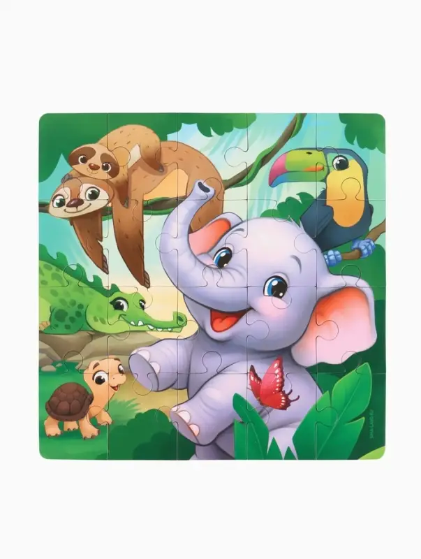 Магнитные пазлы для малышей &laquo;Зверята&raquo;, книга 3 в 1, Крошка Я