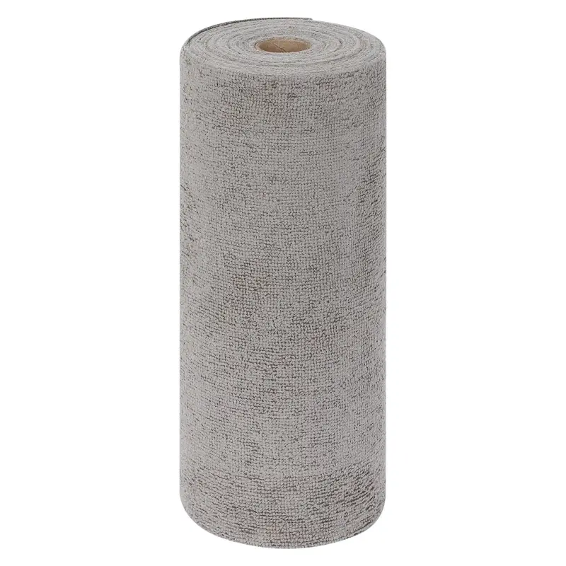 Салфетка из микрофибры 30*30см (190гр/м2) рулон 50шт. серая