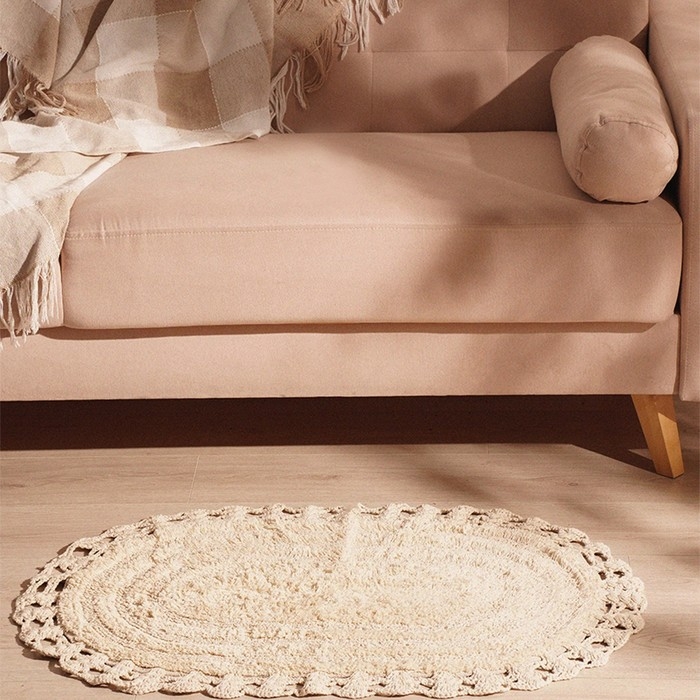 Ковер для ванны SL Home, хлопок, 60×90 см, цвет белый Ковер для ванны SL Home, хлопок, 60×90 см, цвет белый