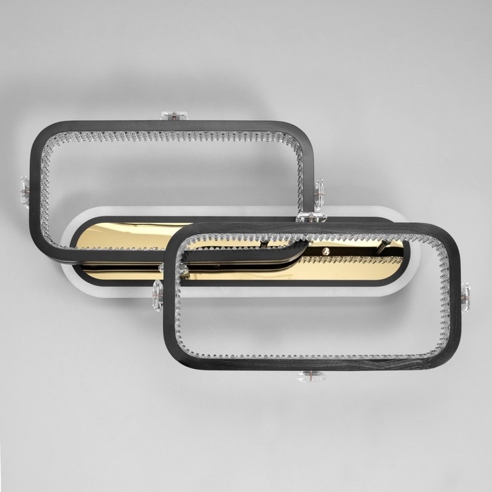 Люстра с ПДУ Люстра с ПДУ "Тильда" 2хLED 88Вт 3000-6000К RGB черный золотой 60х35х16см