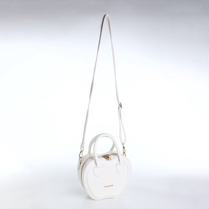 Сумка женская кросс-боди на молнии, цвет белый Сумка женская кросс-боди на молнии, цвет белый