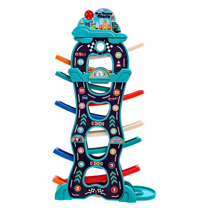 Автотрек развивающий «Гонки по склону», цвет МИКС Автотрек развивающий «Гонки по склону», цвет МИКС