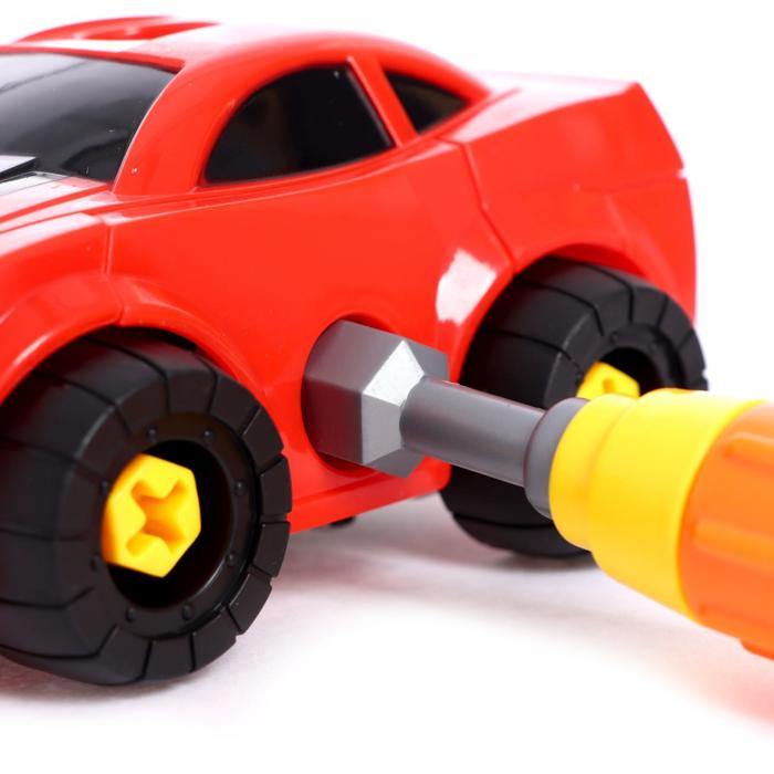 Конструктор-машина «Мега робот», 3 в 1, со световым шуруповёртом, работает от батареек Конструктор-машина «Мега робот», 3 в 1, со световым шуруповёртом, работает от батареек