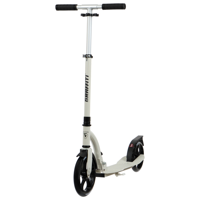 Самокат городской GRAFFITI Cruiser 230, складной, колёса PU 230/200 мм, ABEC 9 Carbon, цвет белый Самокат городской GRAFFITI Cruiser 230, складной, колёса PU 230/200 мм, ABEC 9 Carbon, цвет белый