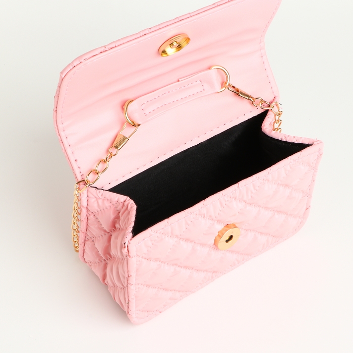 Сумка детская для девочки на молнии «Выбражулька», цвет розовый