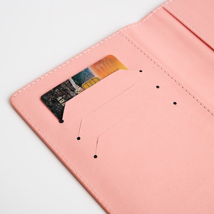 Обложка для паспорта, цвет розовый Обложка для паспорта, цвет розовый