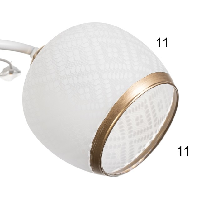 Люстра Люстра "Фрида" 2хЕ27 40Вт бело-золотой 46х25х26 см BayerLux