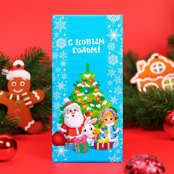 Новый год. Кондитерская плитка молочная "Зимнняя Фантазия", 100 г