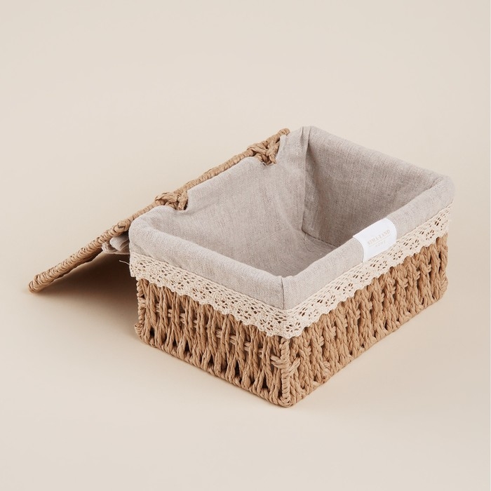 Набор плетеных корзин для хранения ручной работы SL Home, 3 шт Набор плетеных корзин для хранения ручной работы SL Home, 3 шт