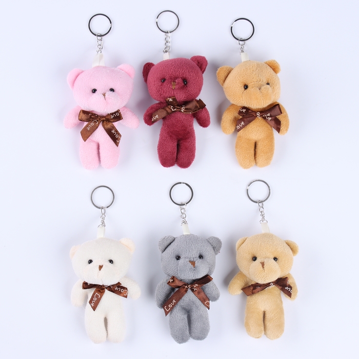 Подвеска «Мишка с бантом», цвета МИКС Подвеска «Мишка с бантом», цвета МИКС