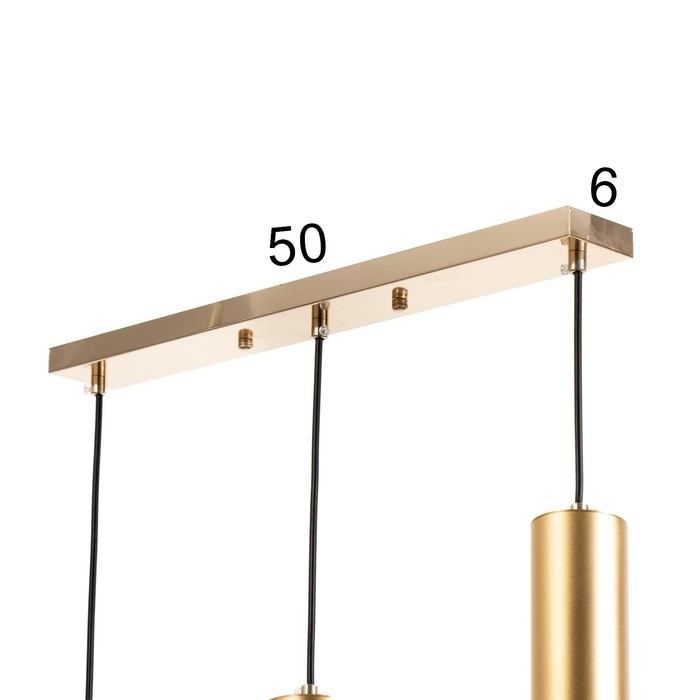 Светильник BayerLux Подвес BayerLuxной "Таурина" 3хLED 15Вт 4000К золото 50х6х50-200см