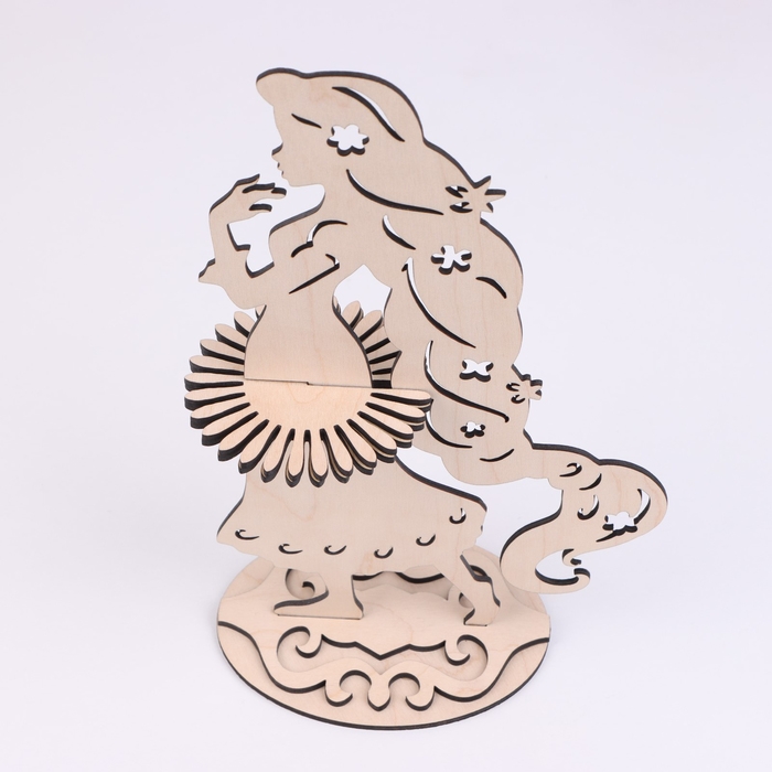 Салфетница «Девушка Лето», фанера Салфетница «Девушка Лето», фанера