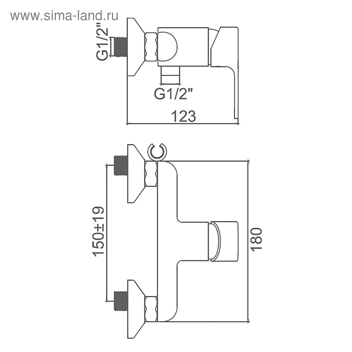 Смеситель для душа Accoona A8067S, однорычажный, фиолетовый Смеситель для душа Accoona A8067S, однорычажный, фиолетовый